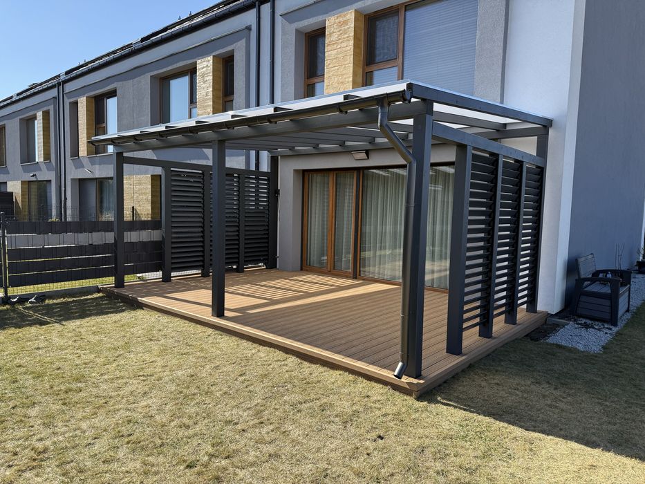 Tarasy drewno kompozyt taras drewniany kompozytowy zadaszenia pergole