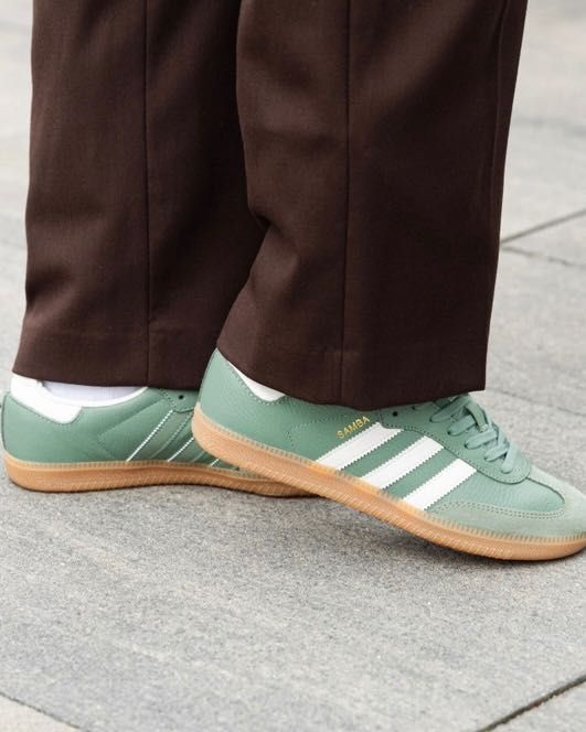 Кеди Adidas Samba OG Silver Green White