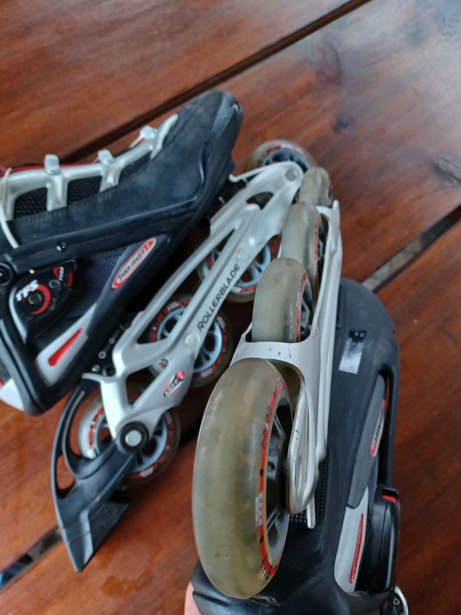 Metalowe aluminiowe płozy Rolki Rollerblade 42,43,44 27,28-28,5 cm k2