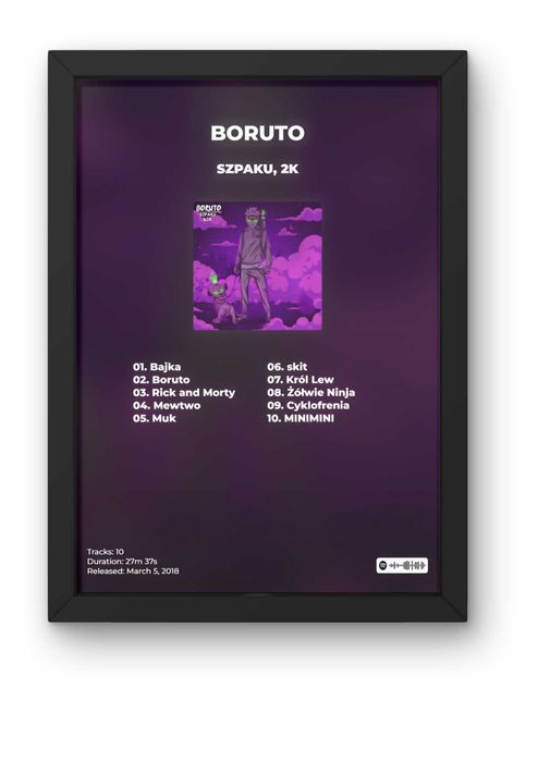 Plakat A3 Szpaku BORuto i Stare numery