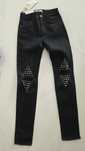 Nowe czarne legginsy jeansy tergginsy rozm 36 z ćwiekami dziury