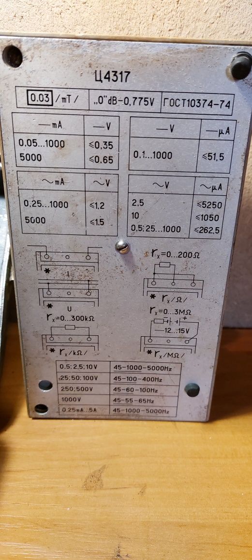 Електровимірювальний багатофункціональний прилад Ц 4317