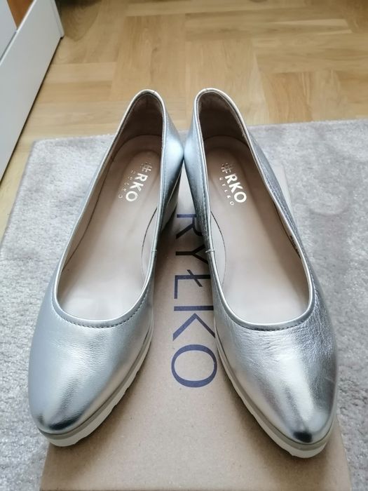 Buty skórzane damskie Ryłko w rozmiarze 37,5