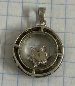 Кулон, підвіс їз зіркою срібло 925, 2,67г