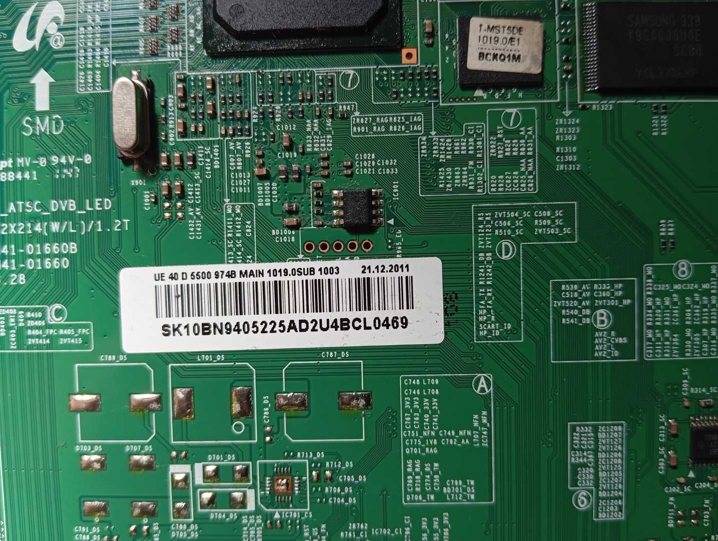 BN94_05225A MAIN BOARD SAMSUNG UE32D5500  UE40D5500 46D5500 SERIE 5500