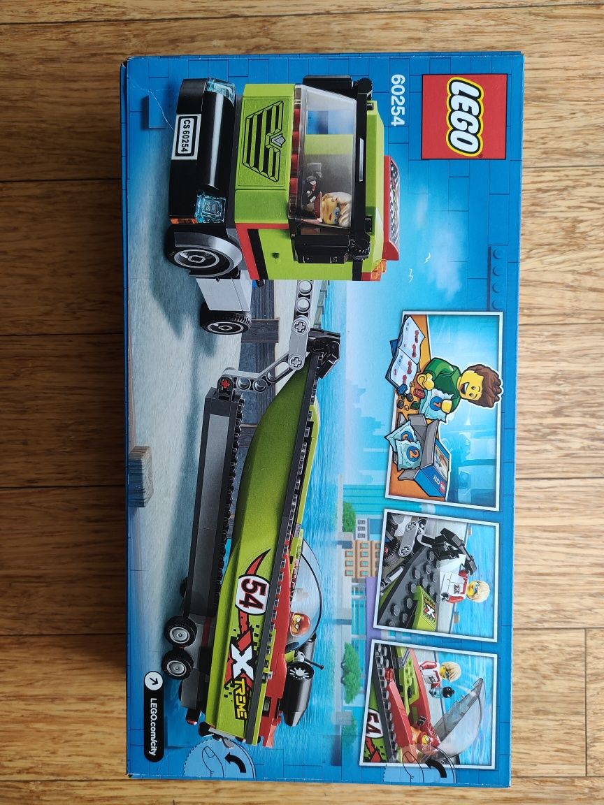 LEGO CITY 60254 Transporter łodzi wyścigowej