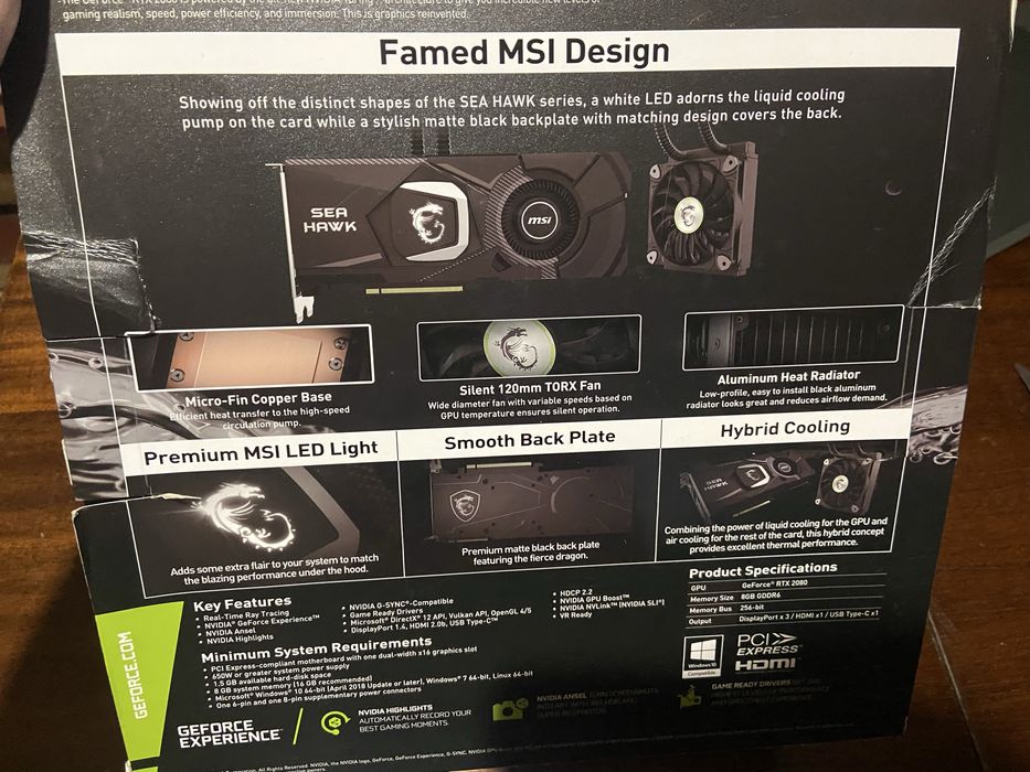 Продам Відео карту  RTX 2080 на водяному охолодженні + турбіна