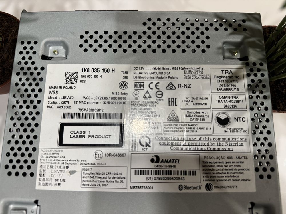 ORYGINALNE Radio RCD310 VW, LG Electronics