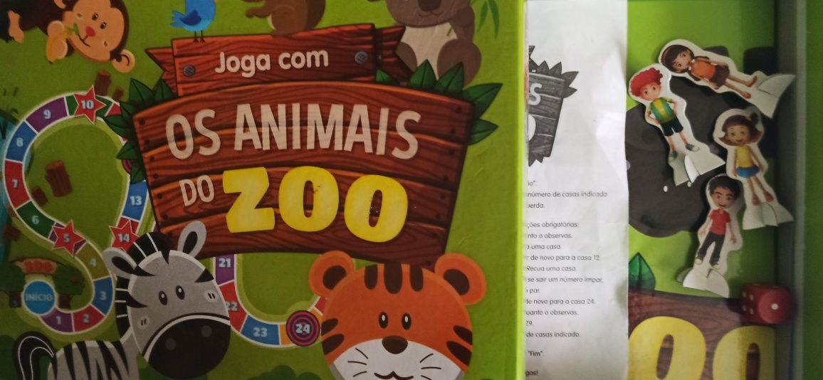 Jogo com os animais do zoo