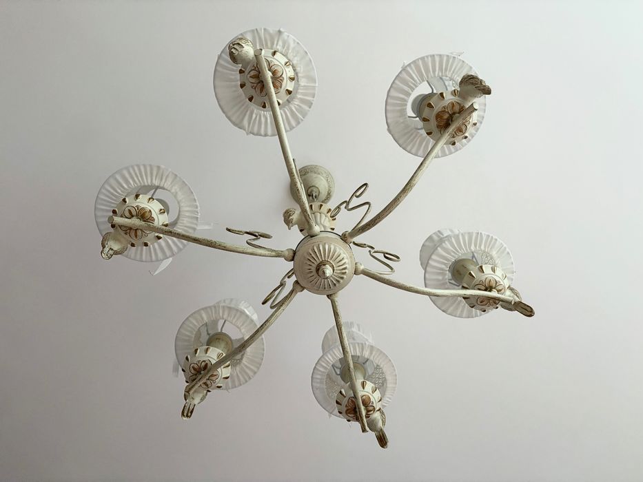 Люстра з пташкою в стилі прованс, модерн splendid-ray 30-3419-51