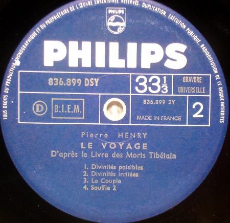 Pierre Henry ‎– Le Voyage (D'Après Le Livre Des Morts Tibétain)