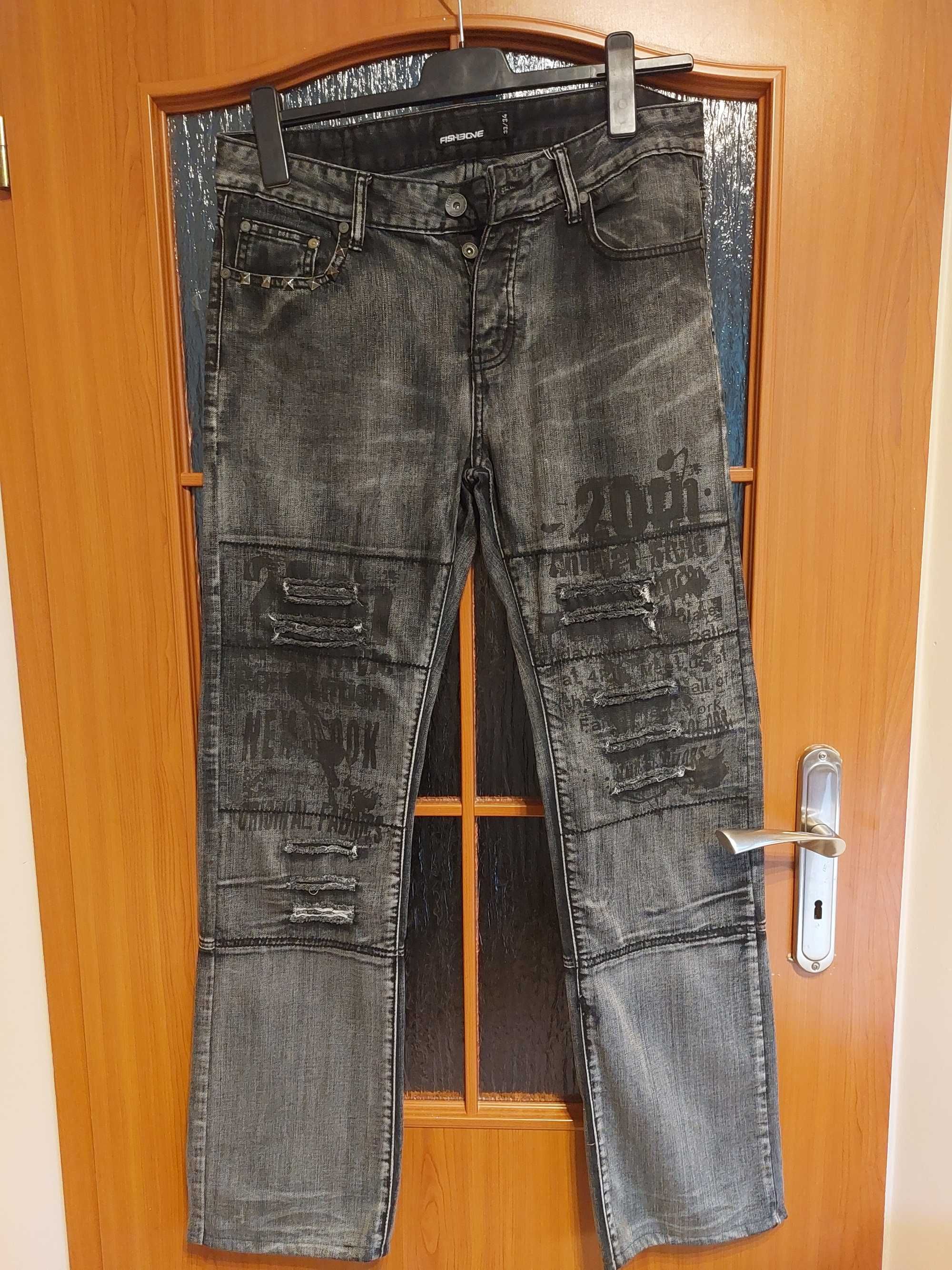 męskie spodnie FISHBONE NEW YORKER rozmiar 33/34