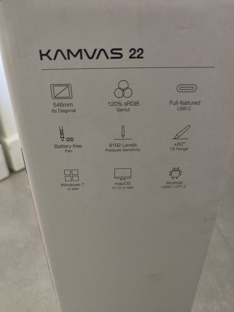 Tablet graficzny Huion kamvas 22