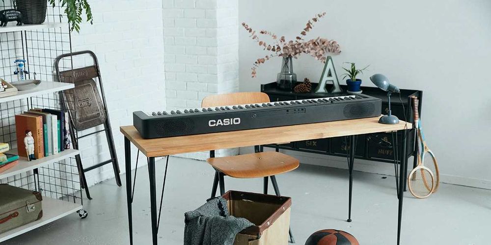 CASIO CDP-S110 CZARNE PIANINO +Statyw + Ławka + Słuchawki | ZESTAW