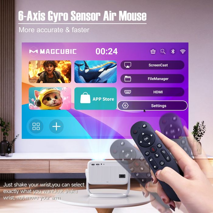 Смарт проектор Magcubic L018 Pro   650 ansi android 11 є самовивіз