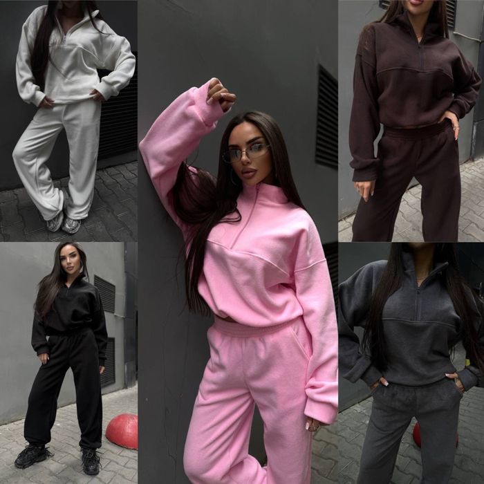 Люкс якість ‼️ костюм жіночий теплий фліс.  Вільного крою . Не кошла