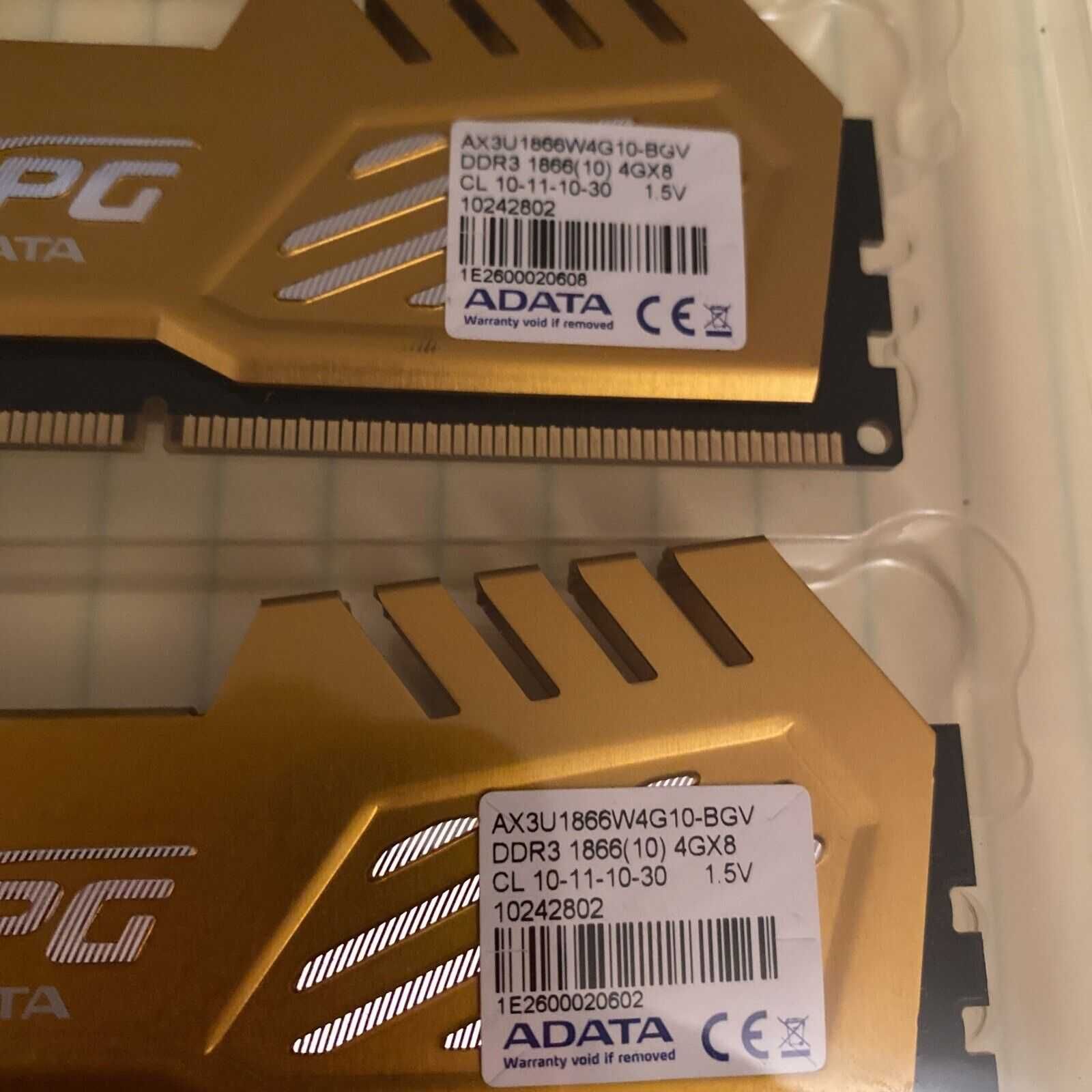 Adata XPG 2x4GB DDR3 1866 Pamięć RAM CL10 8GB