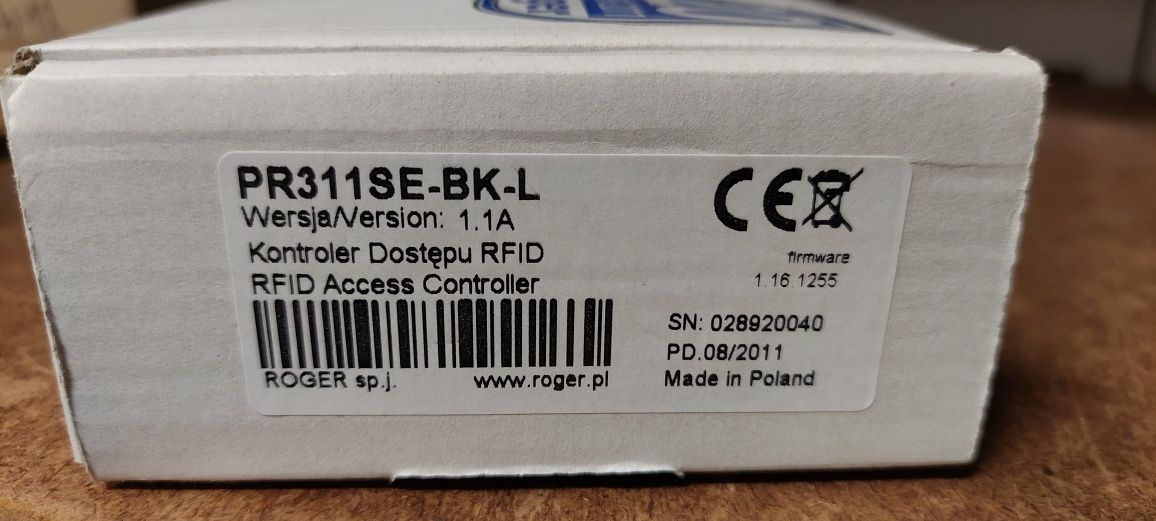 Kontroler dostępu PR311SE-BK-L Roger