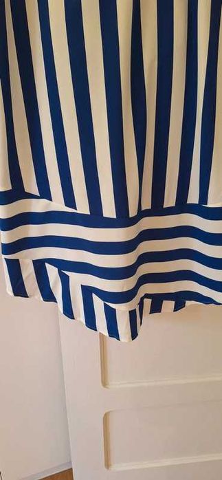 Vestido largo riscas