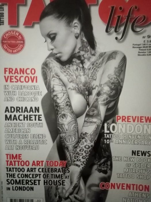 revista tattoo collection, tattoo life, best of tattoo models