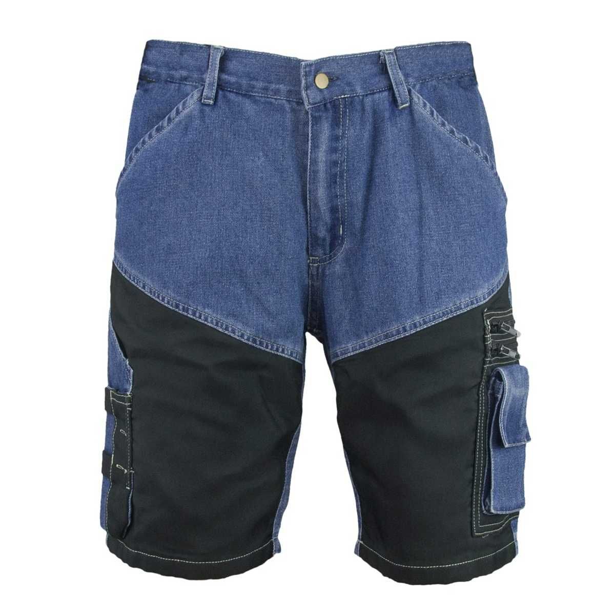 SPODENKI Robocze Jeans WYTRZYMAŁE męskie Monterskie Wszystkie Rozmiary