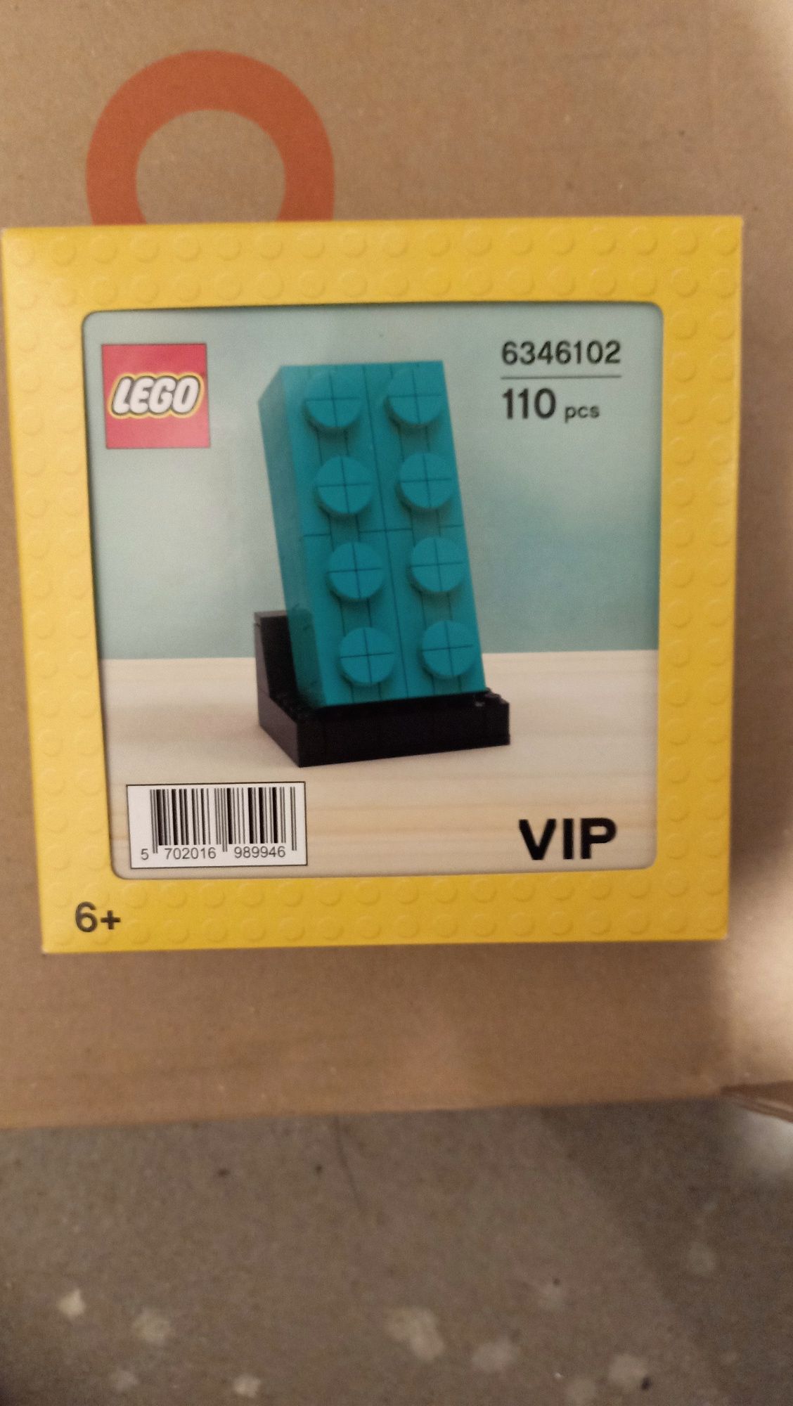 Klocek LEGO VIP 2x4 Turkusowy