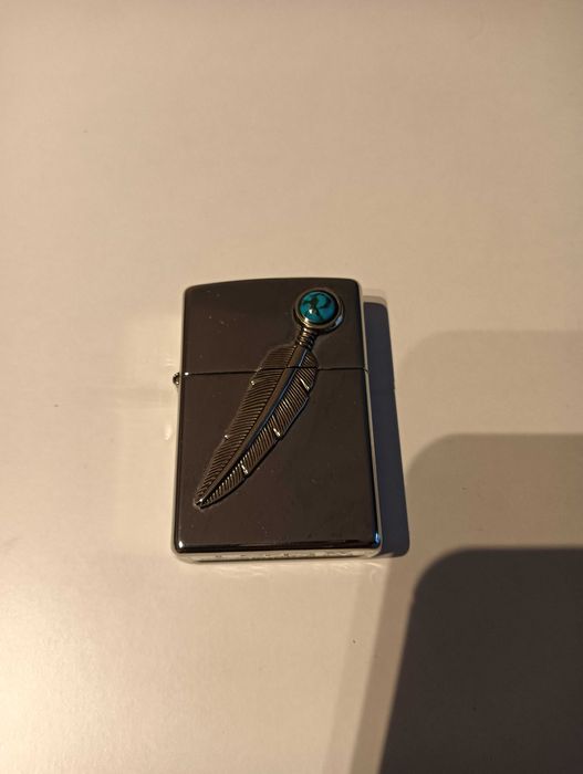 Kolekcjonerska zapalniczka Zippo Indian Spirit Feather z turkusem
