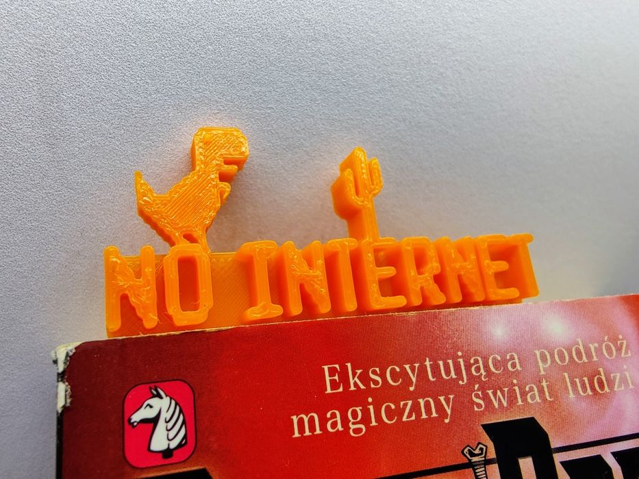 Zakładka do książki "No Internet" (T-Rex Game)