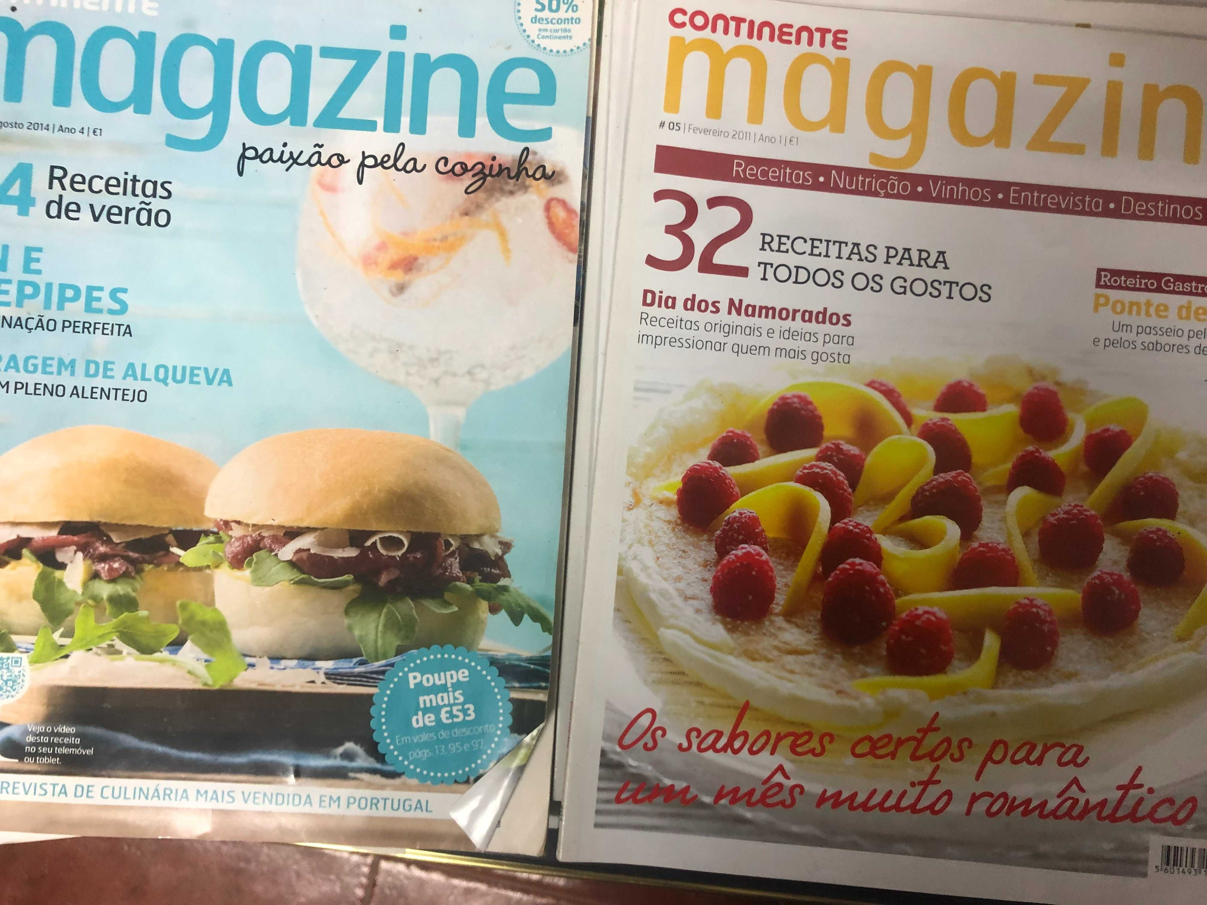 25 revistas de culinária . Continente