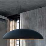 Lampa nowodworski canoe czarno złota