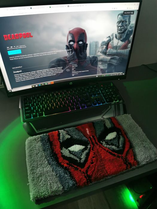 Podkładka pod klawiaturę, tufting