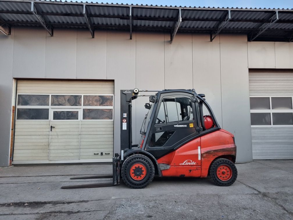 Wózek widłowy Linde H50T, Rok 2007, Maszt Triplex, Kabina, Przesuw