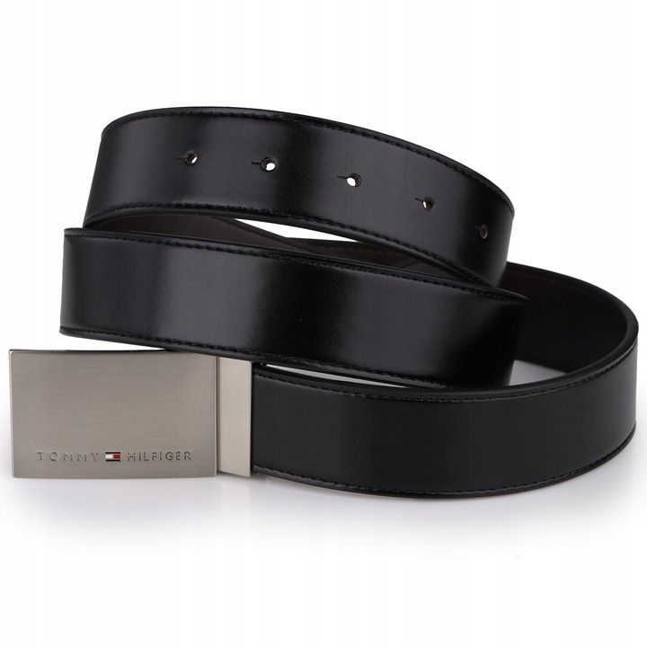 Pasek Tommy Hilfiger 4w1 Dwustronny 40/100 2 Klamry Etui Pudełko