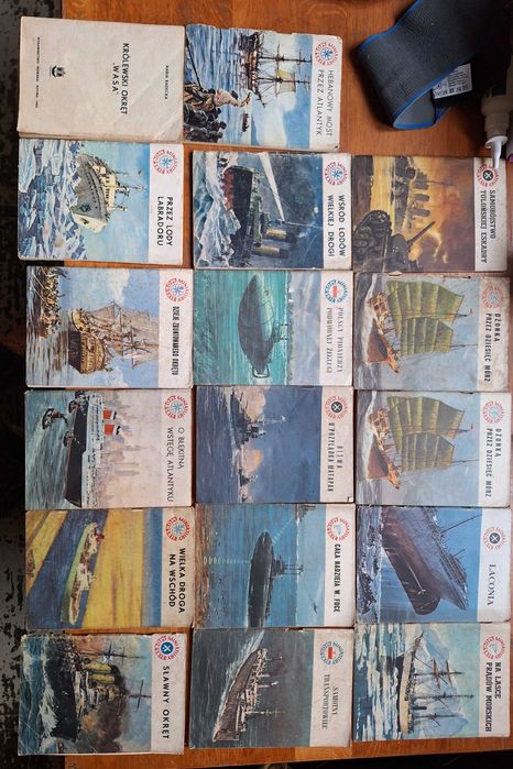 Miniatury morskie książki prl