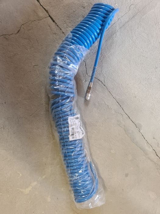 Przewód pneumatyczny spiralny 12x8mm 15 metrów.