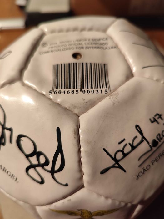 Bola de futebol assinaturas do SL Benfica