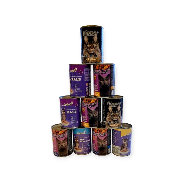 Karma dla kota 16 puszek mix