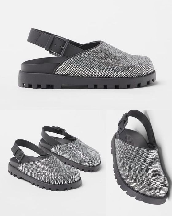 Розкішні закриті босоніжки/ сабо для дівчинки, eur 33