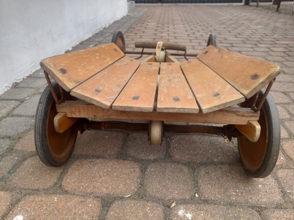 Zabytkowy jeździk zabawka gokart jak azak vintage