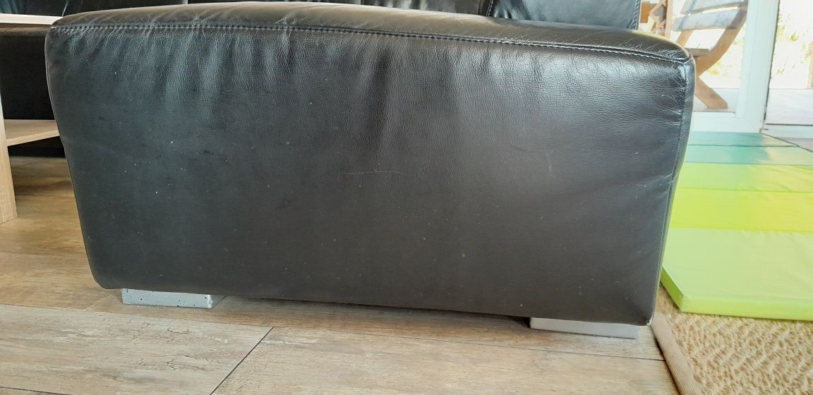 Etap Sofa narożnik skóra kolor czarny