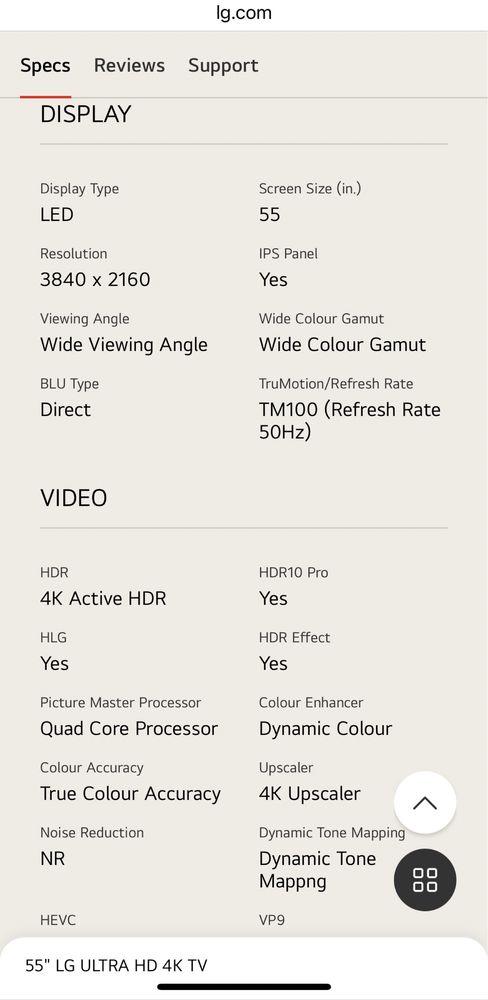 Smart TV LG 4K Ultra HD Led 55p