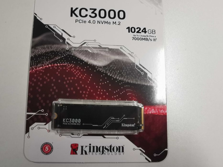 Накопичувач  Kingston KC3000 1TB M.2 2280 NVMe PCIe Gen 4.0 x4 Новий