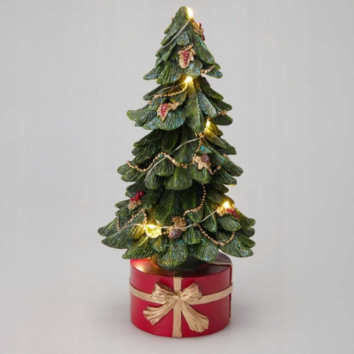 Choinka LED polyresin ozdoba świąteczna