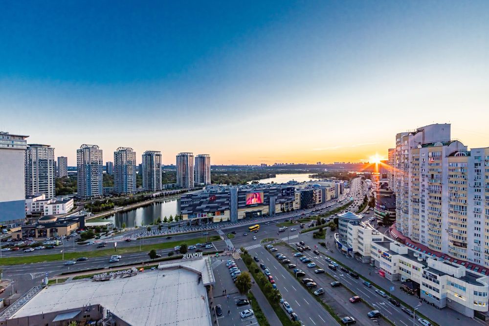 Ахматовой 45 River mall стильна видова квартира в стилі ЛОФТ