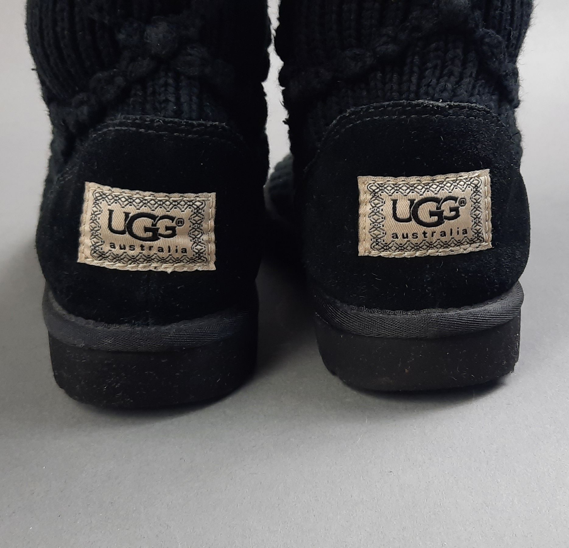 Ugg Australia Classic Argyle Knit wełniane kozaki ocieplane 38 24cm