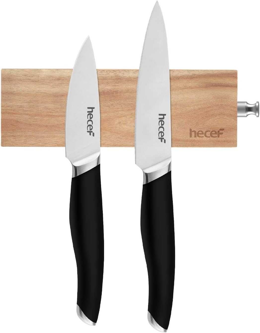 Listwa magnetyczna na noże, drewno akacjowe, 15,5cm, HECEF