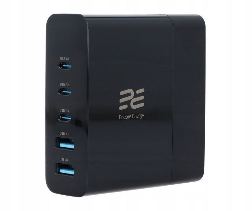 Szybka Ładowarka X5 Gan Qc Pd Wyświetlacz Encoreenergy 140W