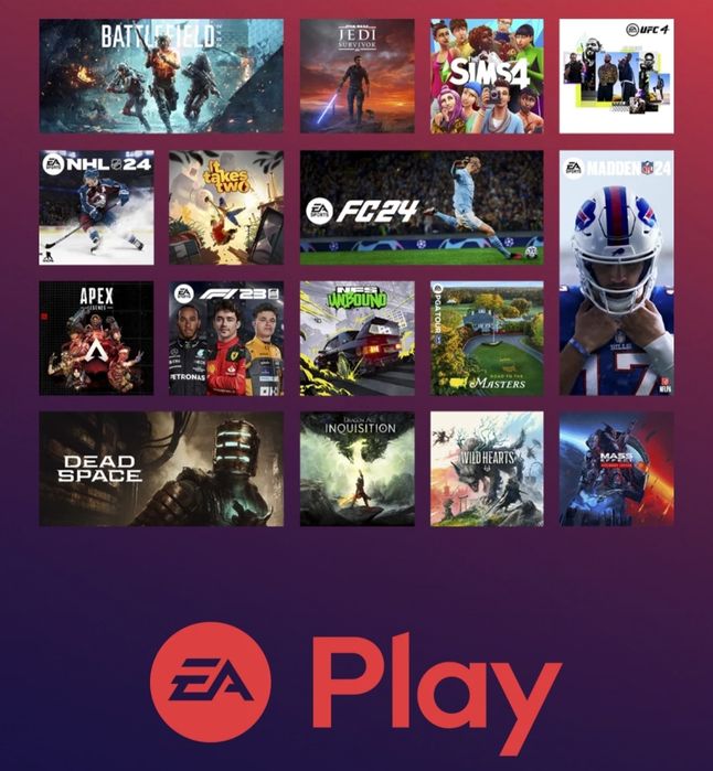 Підписка EA PLAY Для PS4/PS5, Fifa, Ufc, Nfs, it takes two
