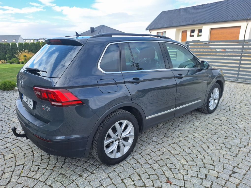 VW Tiguan II 2017r. 2,0 tdi 150 KM DSG7 4x4 łopatki, hak
