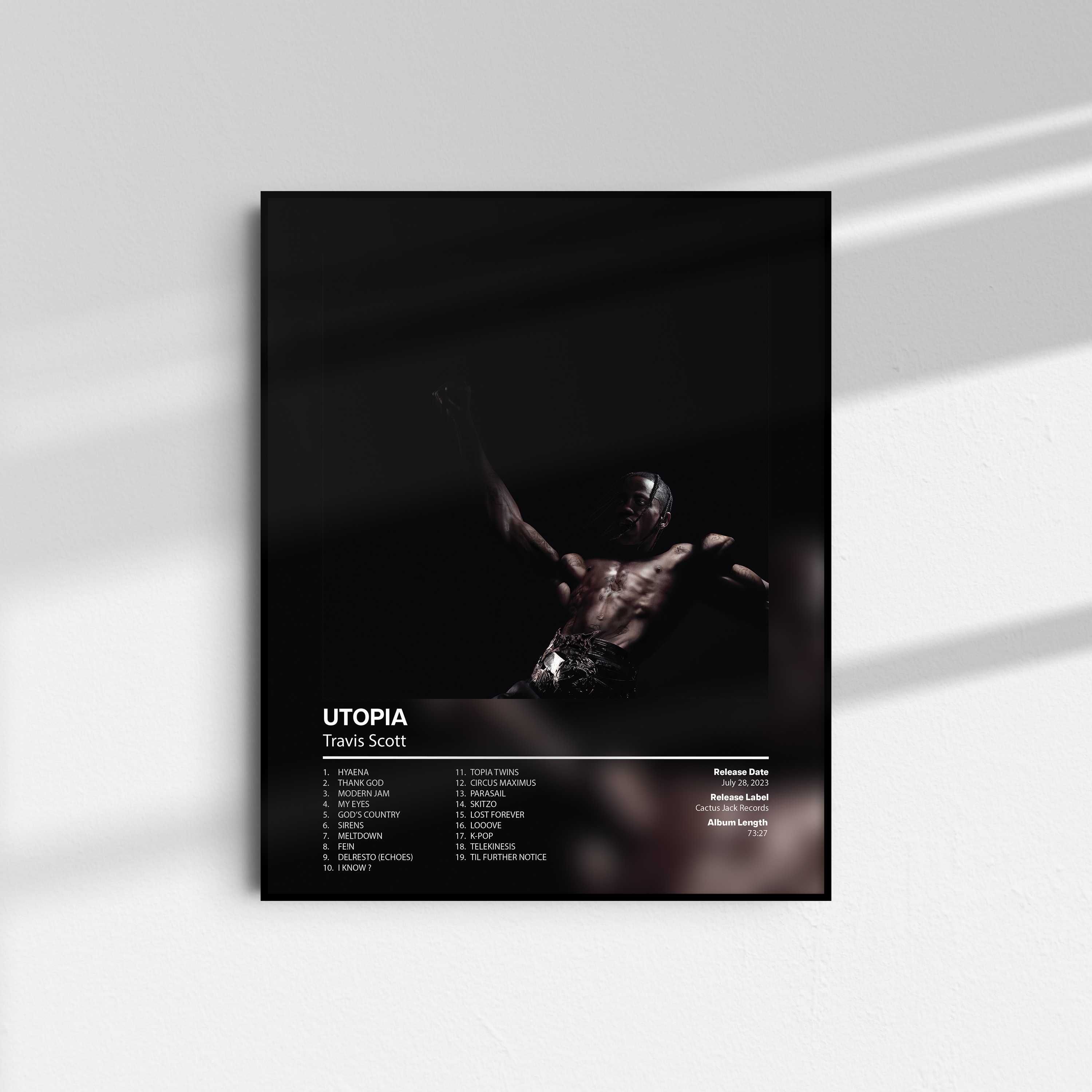 Plakat Travis Scott Utopia 40 x 50 cm
